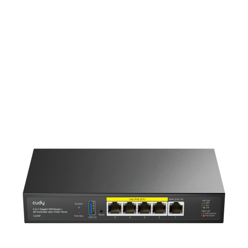 CUDY C200P 2-in-1 SMB VPN Router / AP Controller