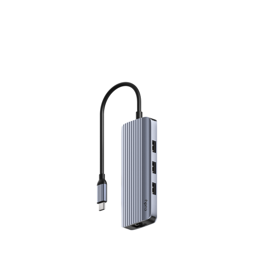 CUDY UH606 6-in-1 USB Hub with Gigabit Ethernet + HDMI
