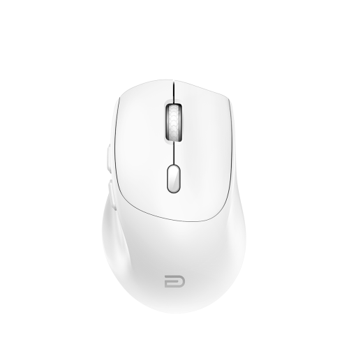 CUDY MS9945 White 2.4G + Bluetooth Wireless Mouse