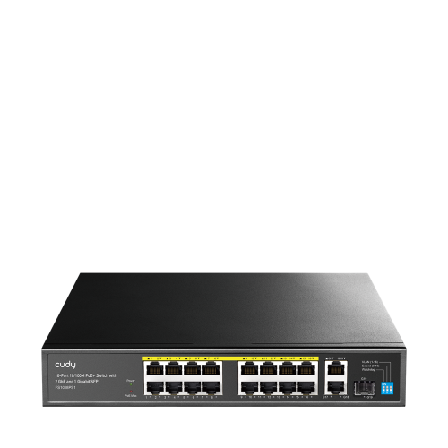 CUDY FS1018PS1 16-Port Gigabit PoE Unmanaged Switch + 1× SFP
