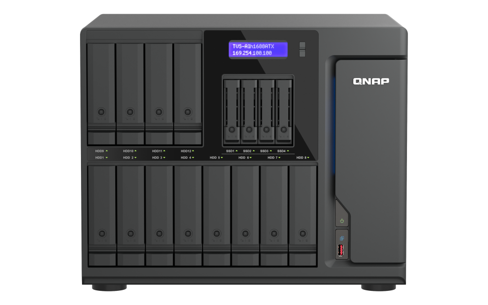 QNAP TVS-AIh1688ATX AI-Ready NAS (16-Bay)